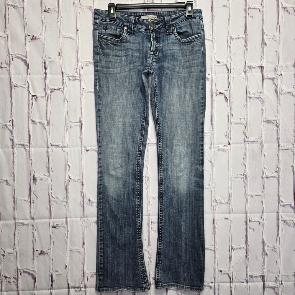 Refuge Womens Size 5 Low Rise Bootcut Jeans Medium Wash Stretch Denim Casual Y2K